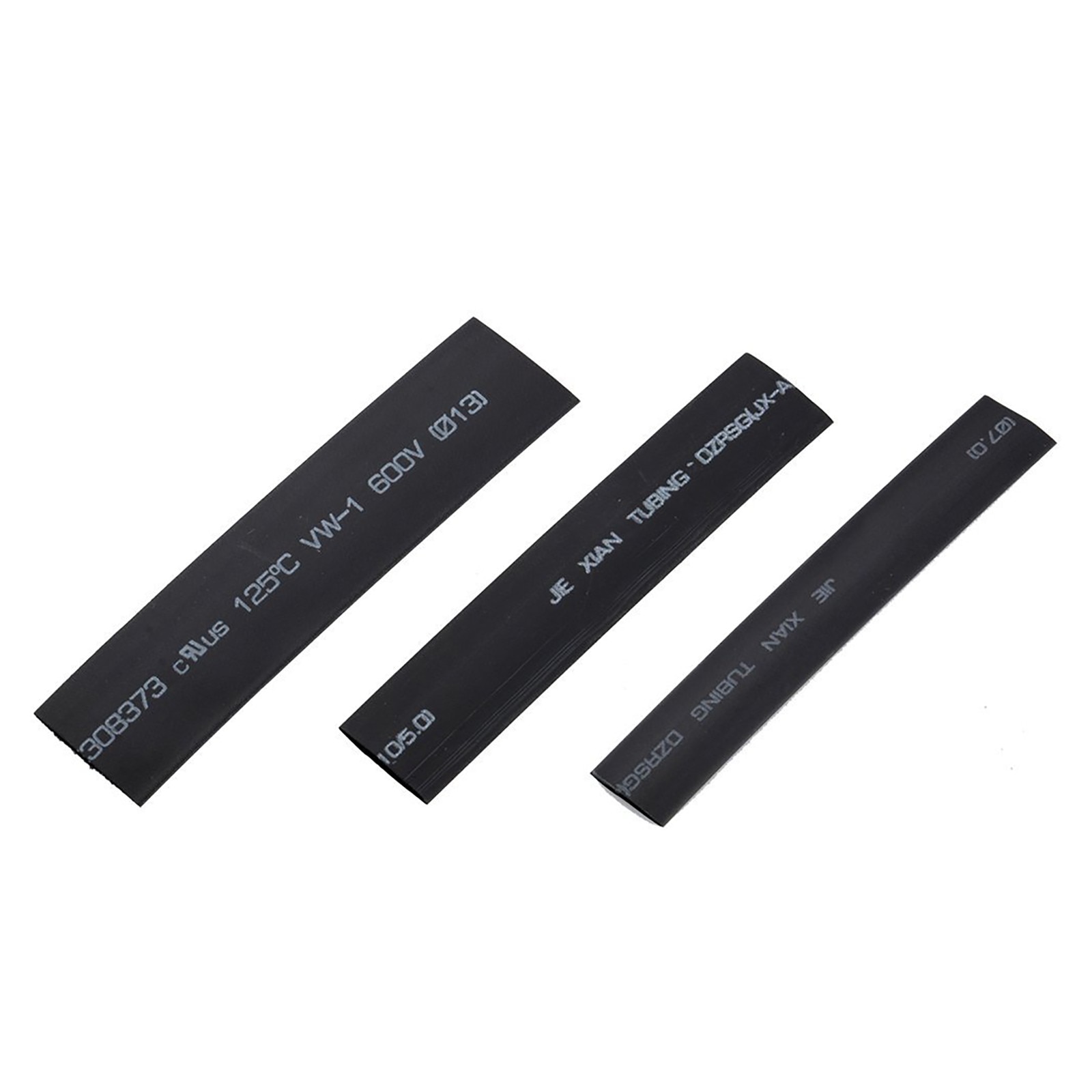 127Pcs Black Weatherproof Heat Shrink Sleeving Tubing Tube Assortment Kit Electrical Connection Electrical Wire Wrap Cable