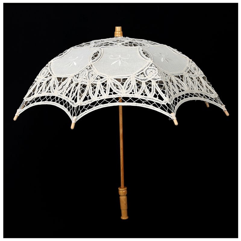 Victorian umbrella umbrella lace wedding bride umbrella Ivory 30x51cm