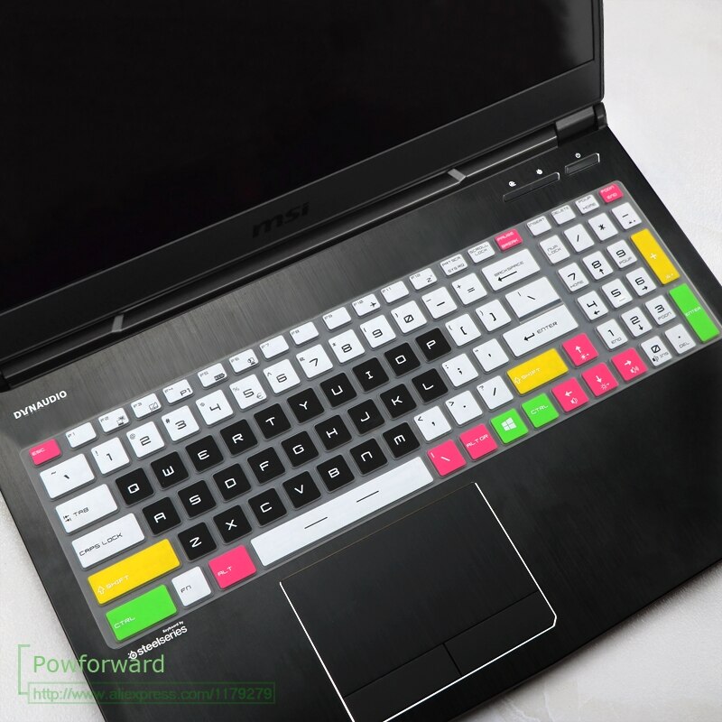 Dla MSI GS63 GS63VR Stealth Pro GT73 GT73VR TITAN GP72 GP72X Leopard GE62VR GE72VR 15 17.3 klawiatura laptopa obudowa ochronna: candyblack