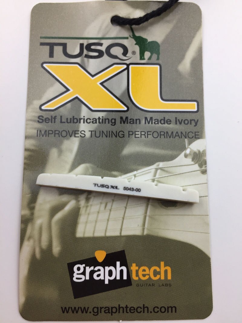 Graph tech TUSQ XL guitar flat nut white 43mm BQL-5043-00