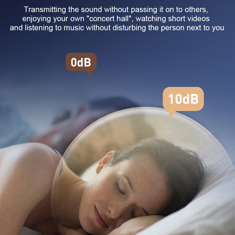 Bone Conduction Portable Bluetooth Sleeping Speaker Built-In 10 Natural Sounds White Noise TF Card Music Box Under The Pillow