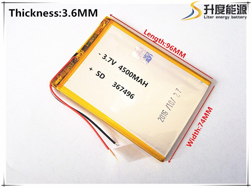 General 4500mah Tablet polymer battery for 7 inch tablet pc A23/A33/MTK6577/MTK6572 4500mah battery working hours 2-4 hours