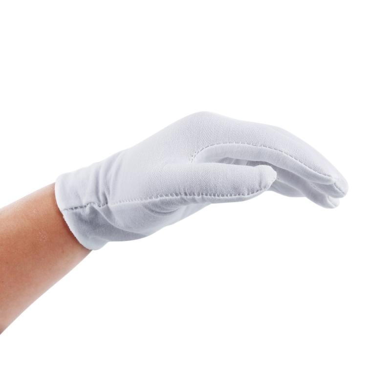 White Cotton Ceremonial Gloves For Male Female Serving / Waiters / Drivers / Jewelry/baseball Gloves Inspection Work Gloves