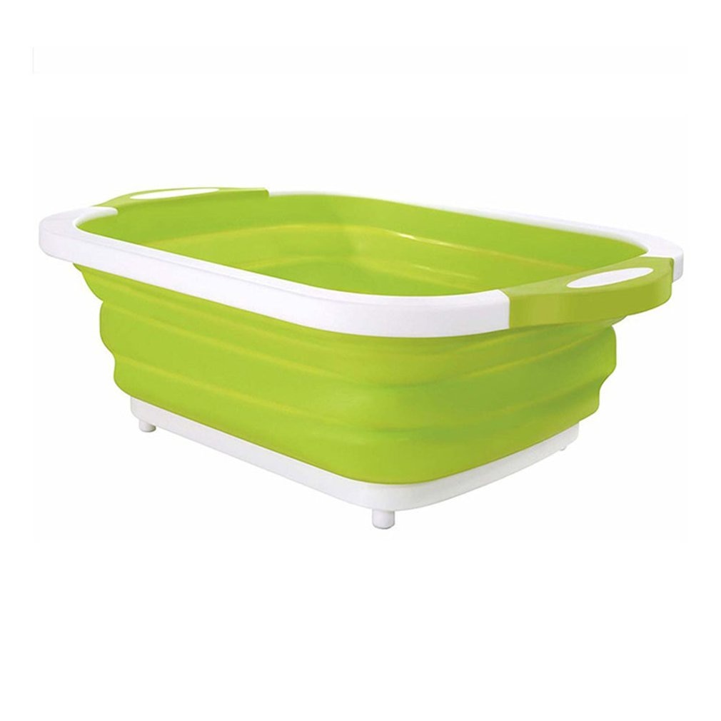 Multifunction Collapsible Cutting Board Plastic Chopping Board Drainer Basket Folding Board folding sink kitchen sink Drainer
