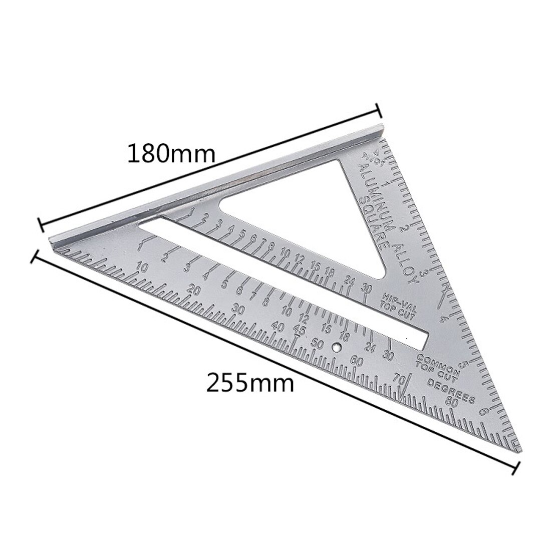 Measurement Tool Square Triangle Ruler Aluminum Alloy Speed Protractor Miter For Carpenter Tri-square Scriber Line Guide