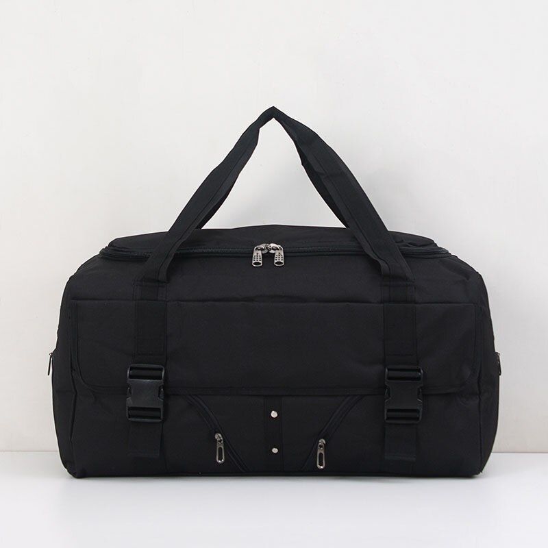 80L Men Travel Bag Multifunction Oxford Bags Carry on Luggage Bag Man Tote Duffle Large Capacity Utility Weekend Bag Waterproof: Black