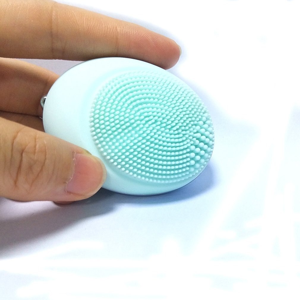 Mini Elektrische Siliconen Reiniging Instrument Kleine Magische Ei Vorm Massage Trillingen Gezichtsreiniging Borstel