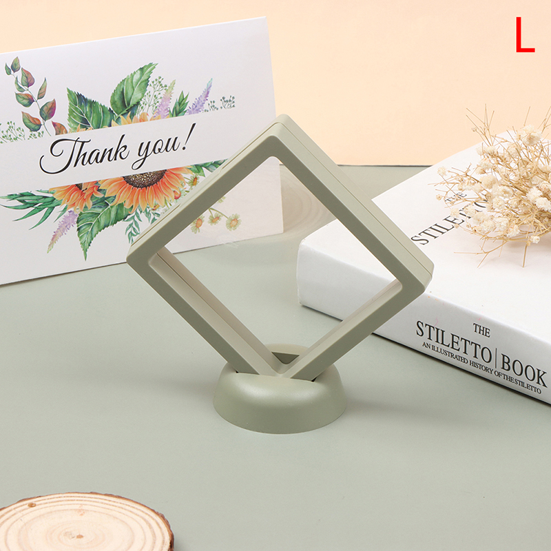 Cadre photo flottant 3D, boîte d&#39;ombre, présentoir de bijoux, support de bague et pendentif, protéger les bijoux, étui de présentation en pierre: GNL