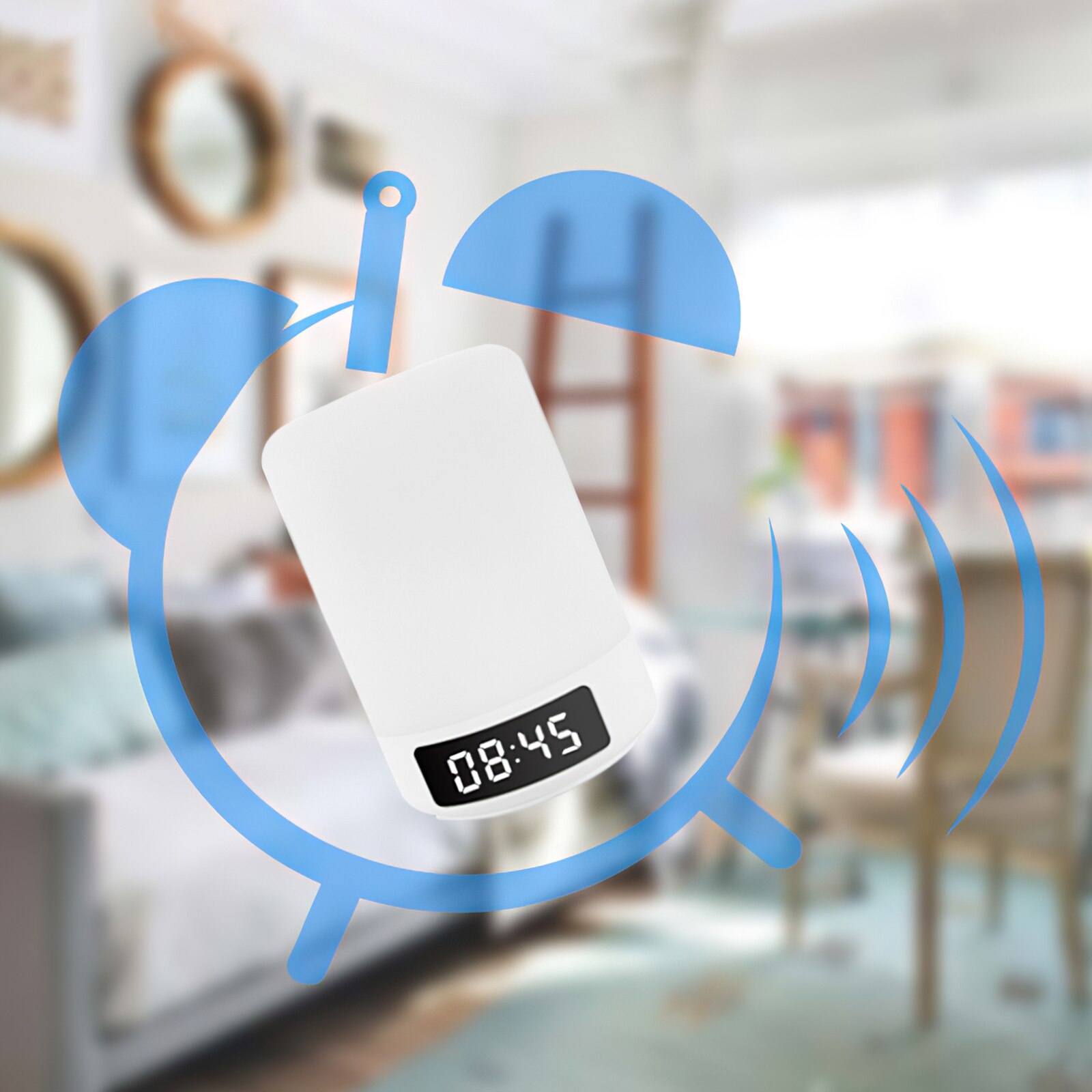 Tragbare kabellos Bluetooth Lautsprecher Mini-Spieler berühren klopfen Licht Bunte LED Nacht Licht Nachttisch Lampe für Besser Schläft