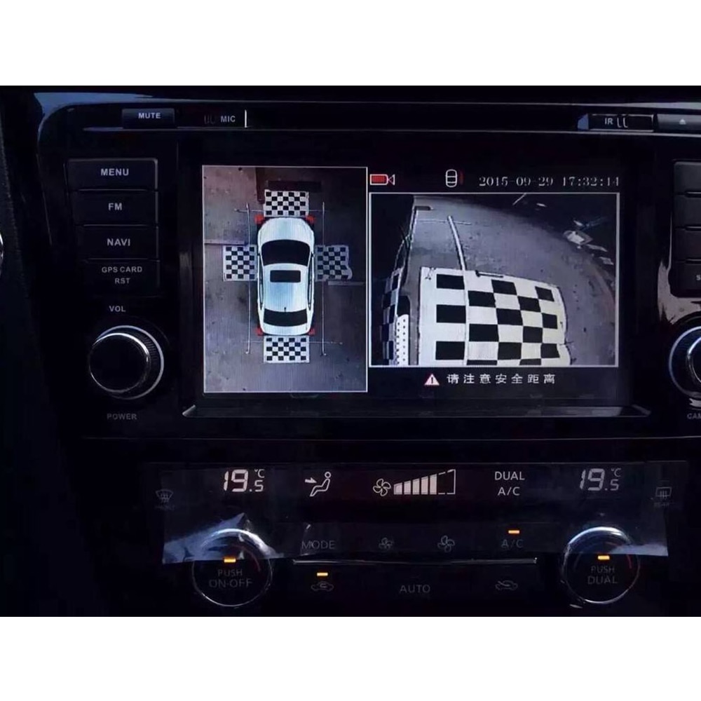 Carsanbo Fabrics 4 Pieces Car Camera Calibration Cloth for 360 Degree Surround Bird View System