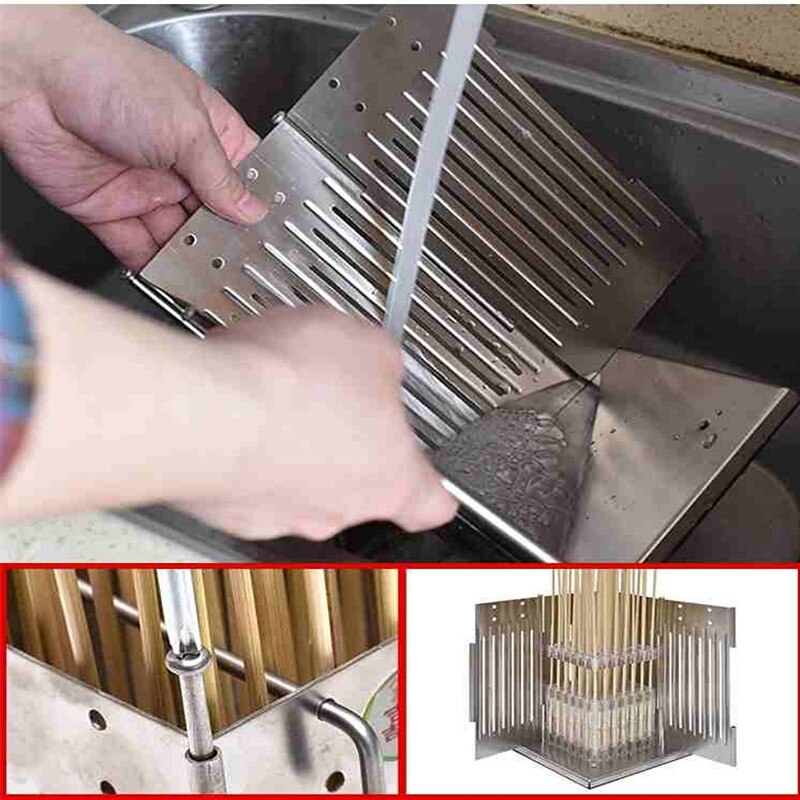 Manual Stainless Steel Beef Mutton String Device Automatic Stringing Machine Barbecue Skewer Meat Skewers