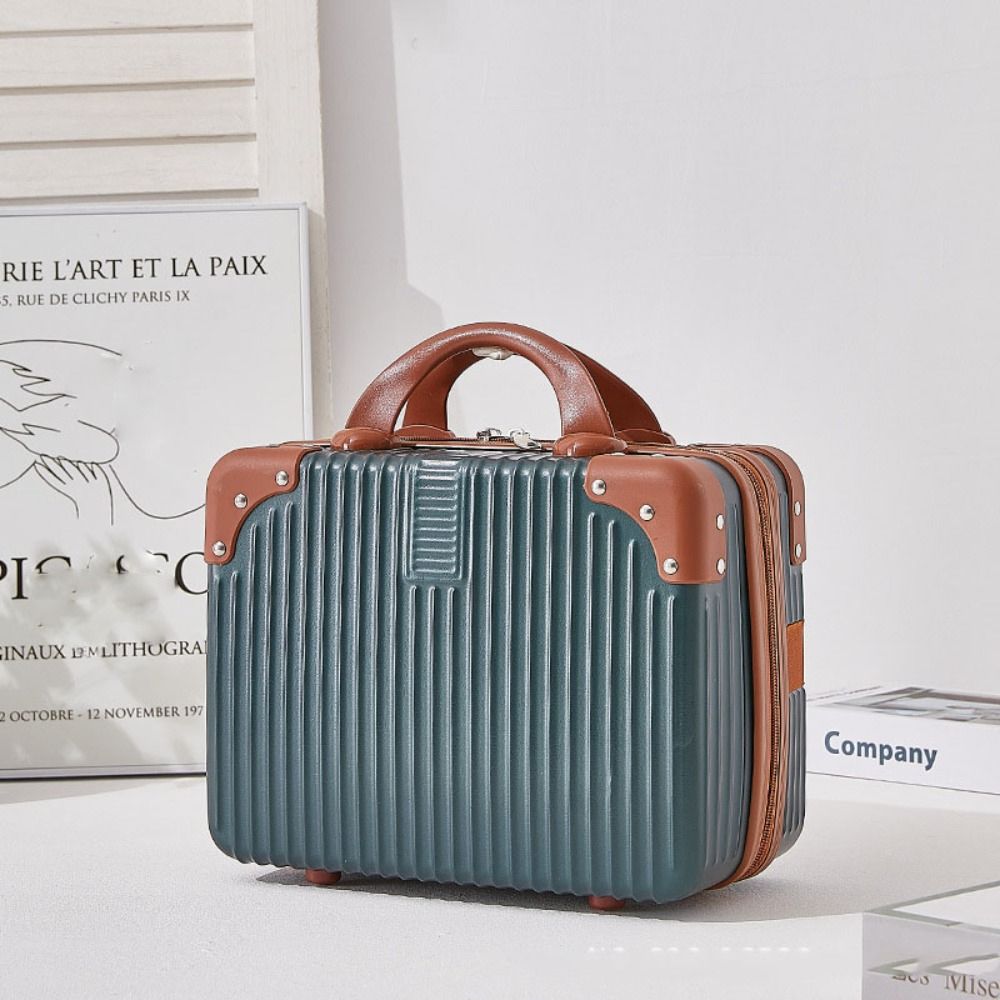 14 inch Mini Travel Suitcase Cosmetic Box Hand Luggage Organizer Makeup Case PC Small Password Box Boarding Case