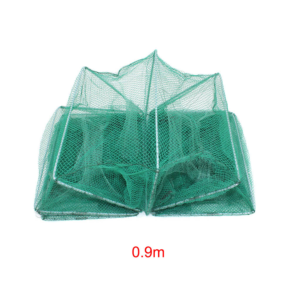 Shrimp Cage Fishing Net Catcher Trap Foldable Portable For Crab Crayfish Lobster DX88: 0.9m