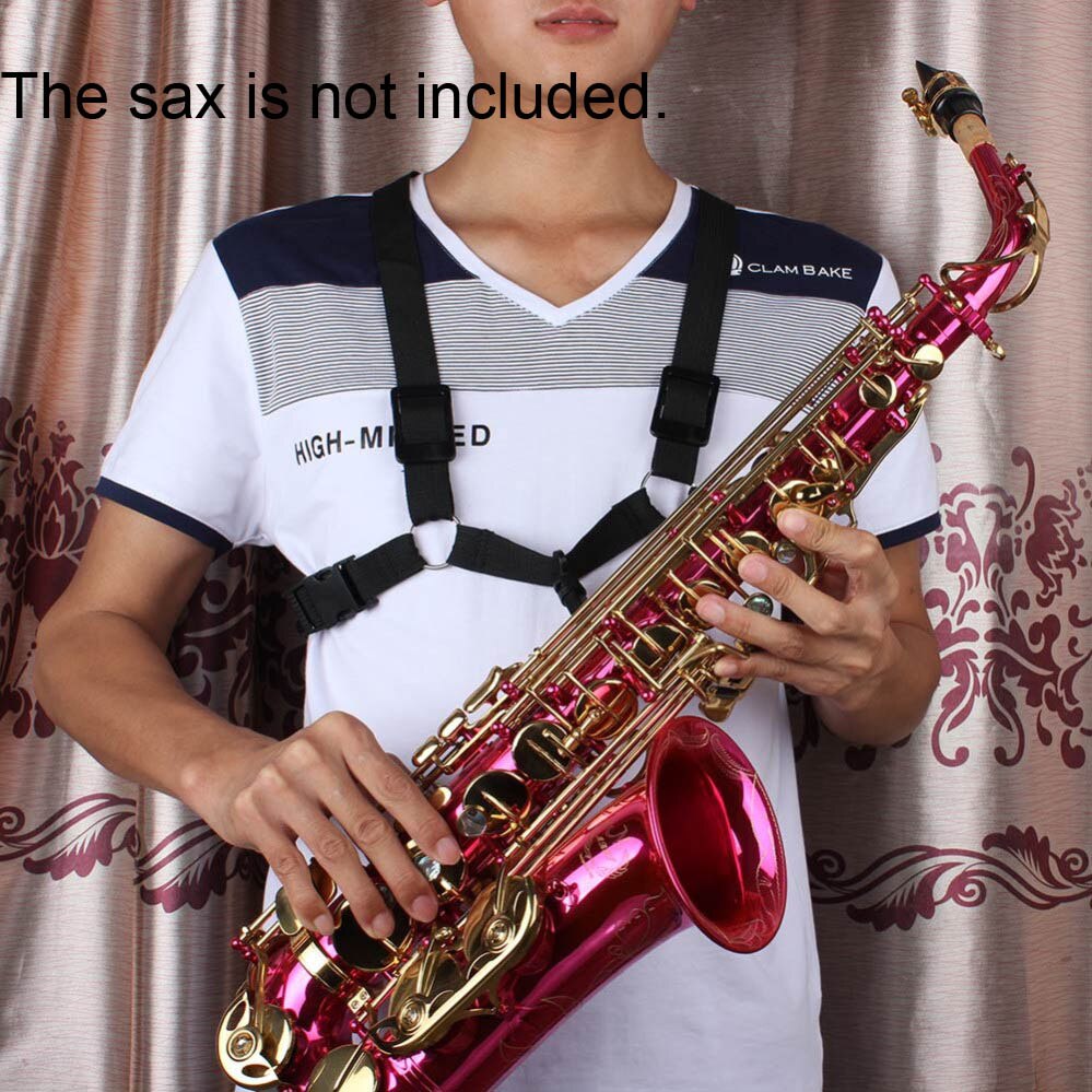 Altsaxofoon Borstband Verstelbare Tenor Sopraan Saxofoon Sax Harness Borst Schouderriem Duurzaam