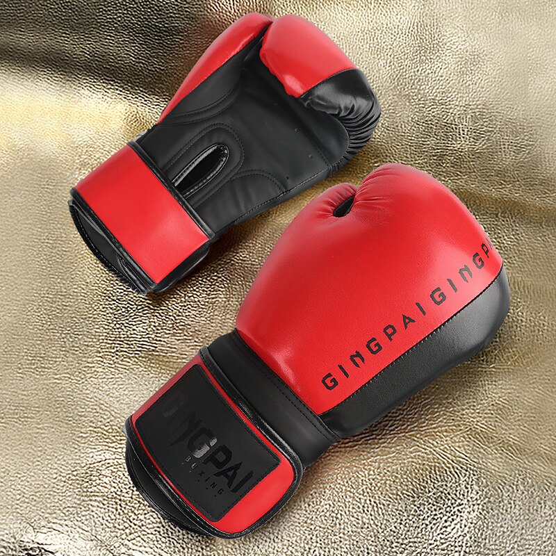 Bokshandschoenen voor heren zwarte vechtsport mma bokshandschoenen dikker muay thai sanda training volwassenen kinderen boksuitrusting 6-12oz