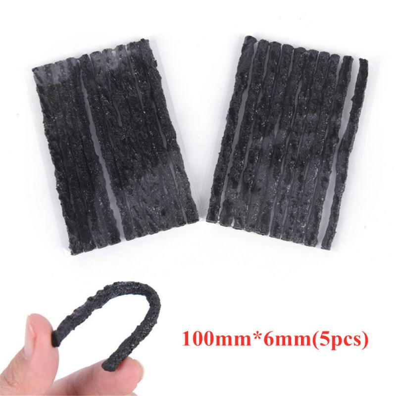 Tira de neumático para coche y motocicleta, Kit de recuperación de pinchazos, herramientas de reparación: 5pcs