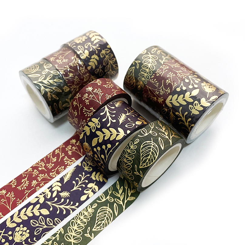 3 Rollen Washi Band einstellen Goldfolie Dekoratives Klebeband Kawaii 5 m Scrapbooking Washitape Aufkleber Tagebuch Briefpapier Maskierung klopfen