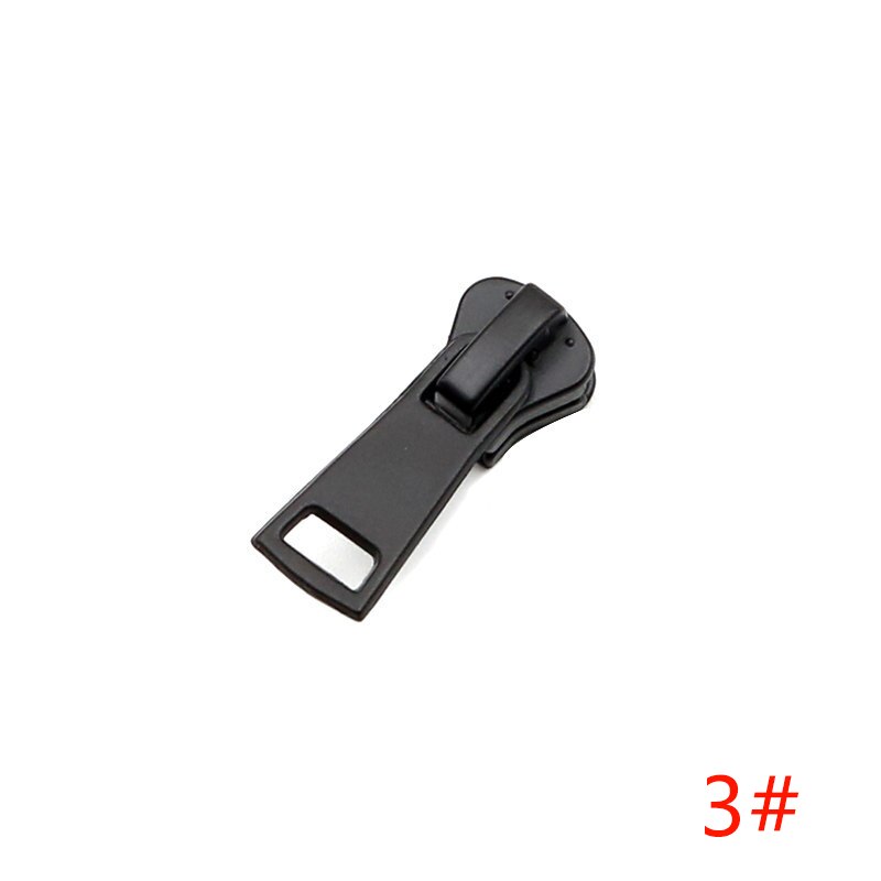 Meetee 10 sztuk 3 #5 #8 #10 #15 # suwaki z zamkiem błyskawicznym dla żywicy zamki ubrania kurtka zamki głowy zestaw naprawczy DIY suwak do szycia ściągacz: ZT022-Black-No3