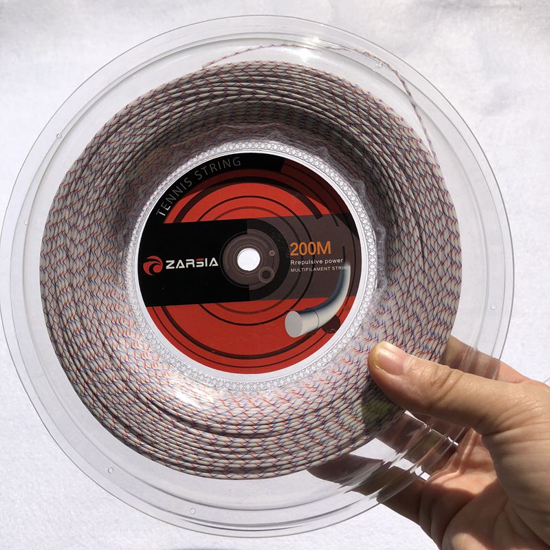 1 Reel Zarsia Spinning Tennis String Filament Flash Nylon Zachte Hoge Elastische Racket Snaren 200M Grote Reel