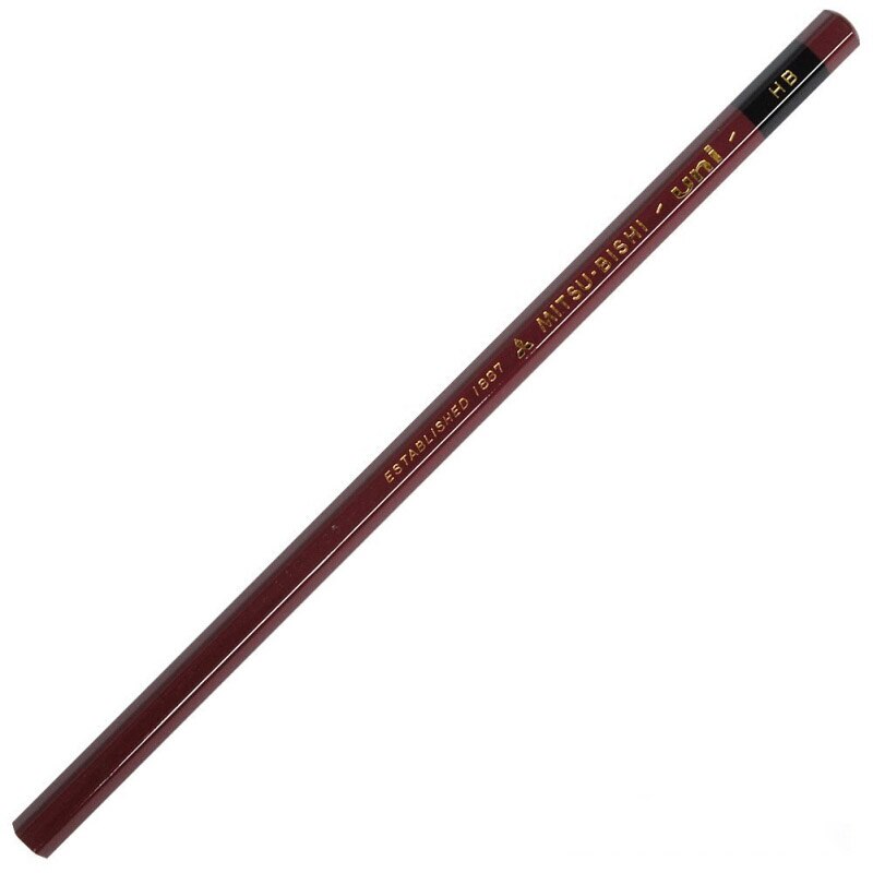 12 Pcs/box UNI Mitsubishi Pencil 1887 Hardness Test Special Wood Stick Pencil Elementary School Students Sketch Pencil