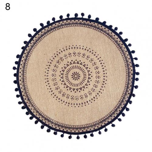 Rotan Trivet Matten Tafel Mat Warmte Isolatie Handgemaakte Katoen Vlas Eettafel Antislip Placemat Hittebestendige Cup Coaster: 8