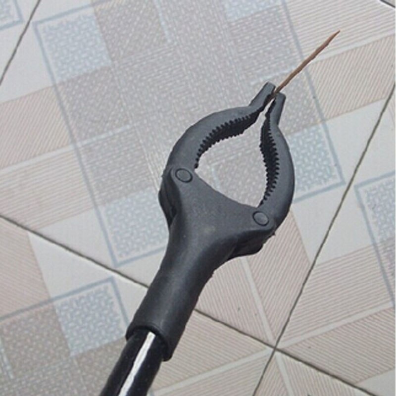 Practical Extra Long Arm Extension Reacher Grabber Easy Reach Pick Up Tool Foldable Garbage Trash Clip Clamp Tongs