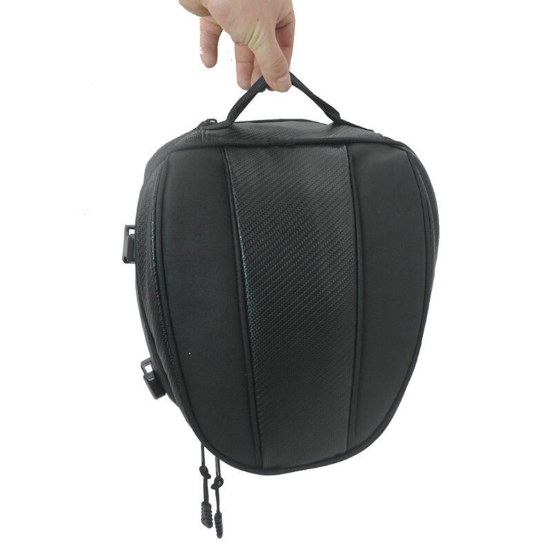 TiOODRE Black Motorcycle Rear Seat Bag Portable Seat Tail Box Motorcycle Saddlebag Bag Cool Motorcycle Tail Bag Outdoor Supplies