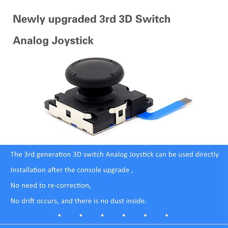 3D analógico Rocker 6 juegos de Nintendo interruptor controlador Gamepad NS palo de alegría Accesorios de reparación