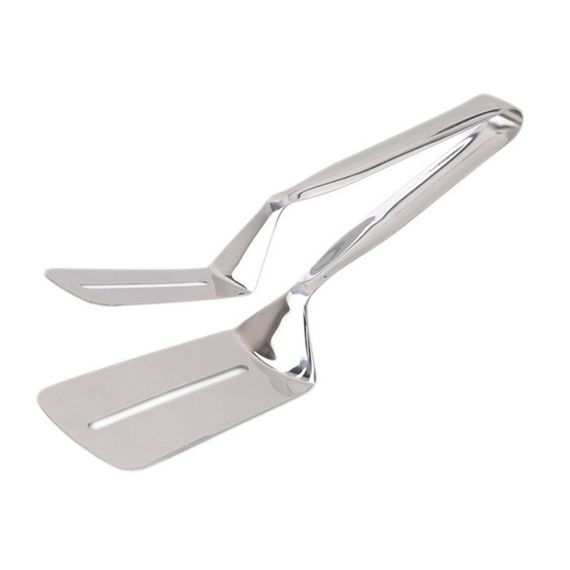 Stainless Steel Food Tong Shovel Spatula Multipurpose Bread Meat Vegetable Clamp BBQ Clip Home Camping Cooking Tools IC896486