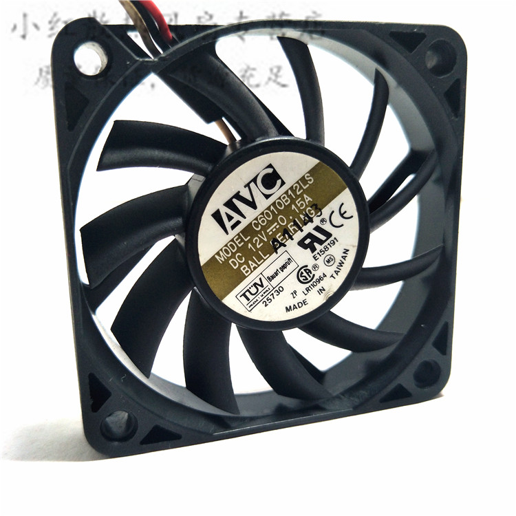 Avc 6010 C6010B12LS 12V 0.15A 6Cm Dual Bal Cpu Fan Server Inverter Ventilator Koelventilator 60*60*10Mm