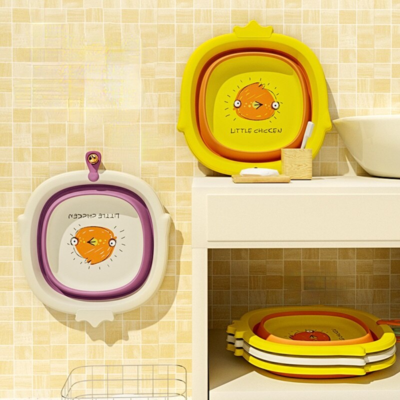 Platz freundlicher Waschbecken Klapp Baby Waschbecken Tragbare freundlicher Waschbecken Klapp Becken Kleinkind