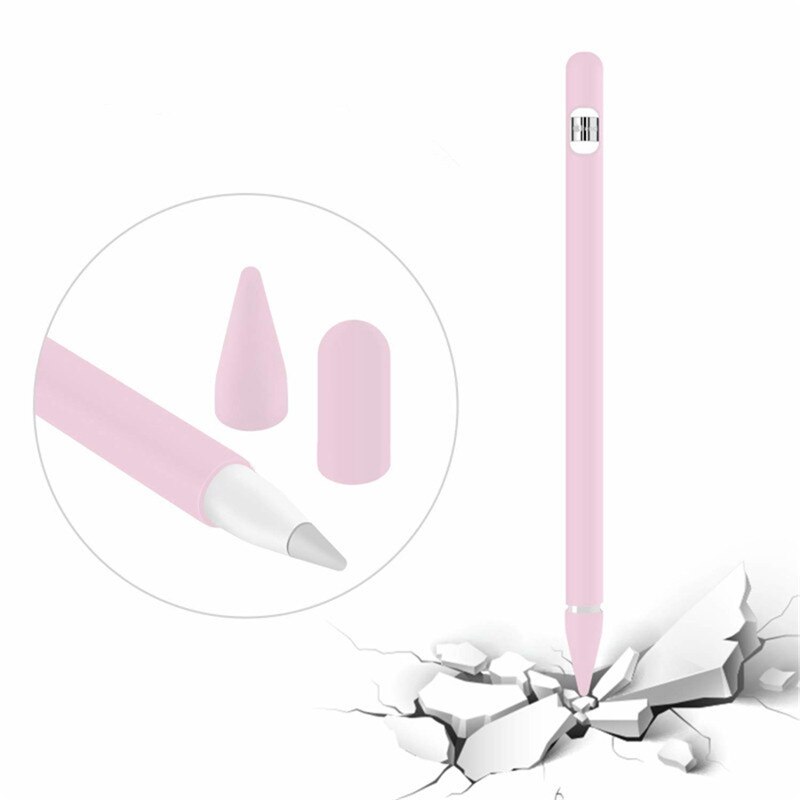 Funda 4 en 1 Anti Cable perdido de silicona suave para Apple Pencil 1 Compatible con ipad Tablet Touch Pen Stylus funda protectora