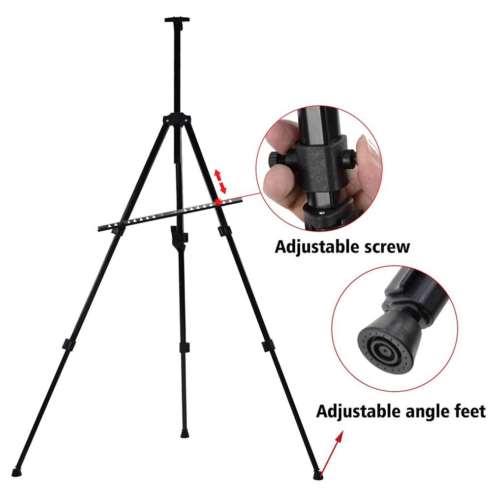 Opvouwbare Schildersezel Ijzer Art Supplies Telescopische Statief Schildersezel Kantoorbenodigdheden Display Rack Pop Reclamebord Display Rack