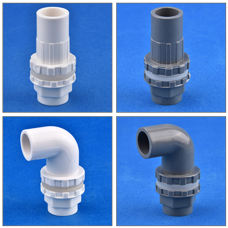 16 ~ 50 mm weißes PVC-Aquarium-Ablaufgelenk 90 ° Ellenbogen Entwässerung Anschluss Garten Bewässerung Aquarium Überlauf Wasser Versorgung Rohr Teile