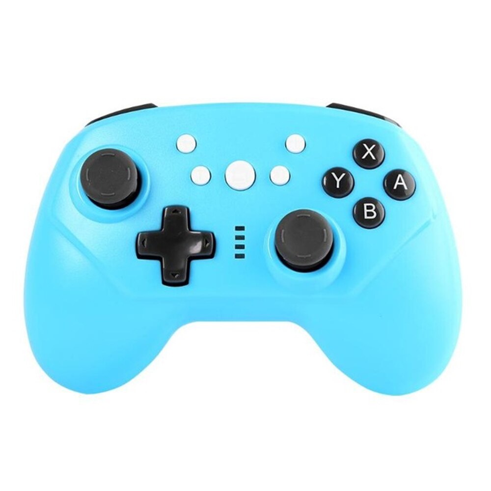 Trådløs bluetooth gamepad joystick controller kablet bluetooth controller trådløs controller til ns pro switch / lite switch: Blå