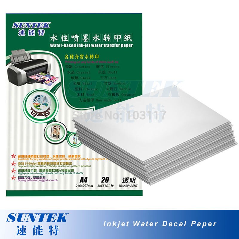 (20pcs/lot) Waterslide Decal Paper Water Transfer Printing Paper with A3 Size made in China