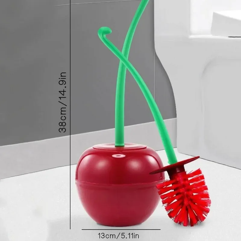 Ensemble de support de brosse de toilette rouge, accessoires de salle de bain, et charmant, sans forme