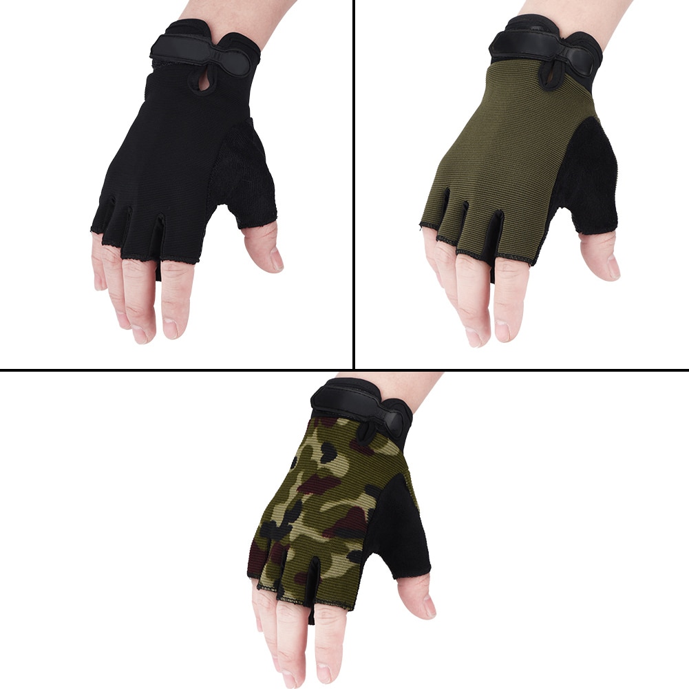 Gants de vélo ajustables pour enfants, unisexes, à enfants-enfants-demi-doigts, respirants, antidérapants, durables, pour l'équitation, le cyclisme