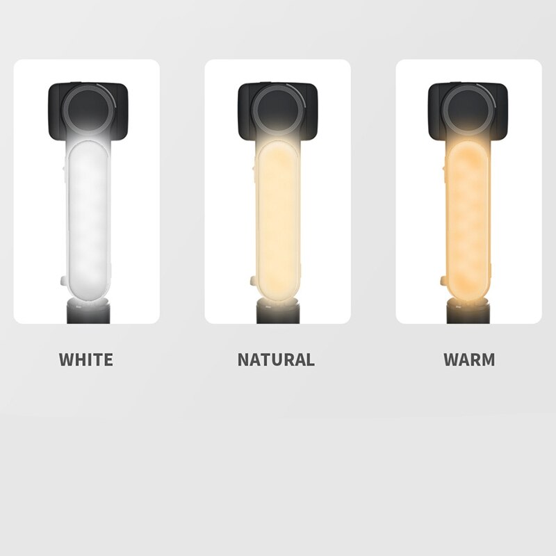 Gimbal Stabilizer Single Axis Stabilizer Bluetooth Selfie Stick Anti-Shake Tripod with Led Fill Light for iPhone/Android