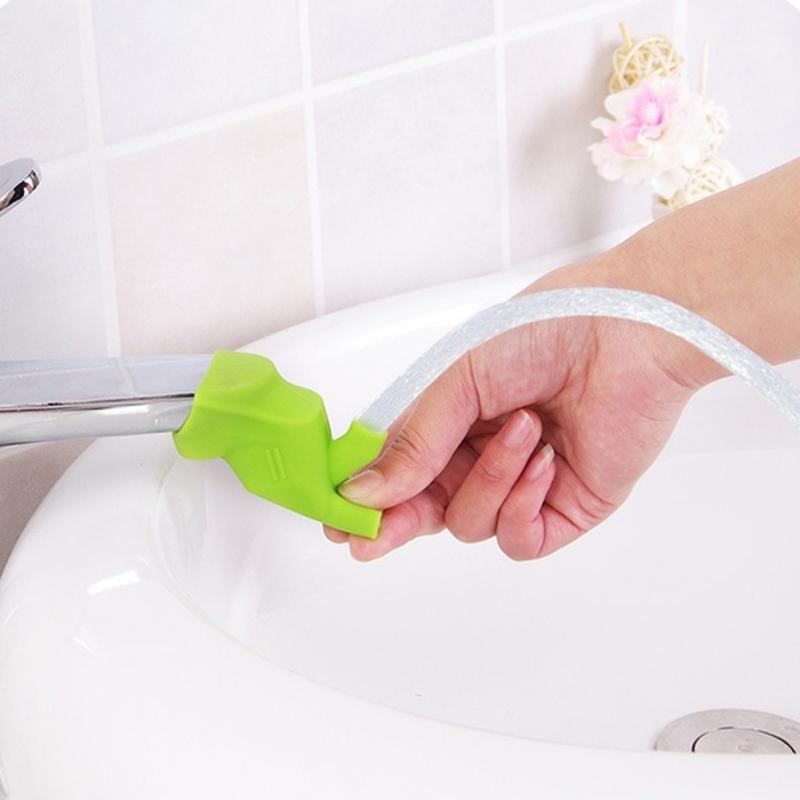 Køkken holdbart lille barn vask af hænder vandhaneforlænger til børns badeværelse springvand mad-grade silikonehane