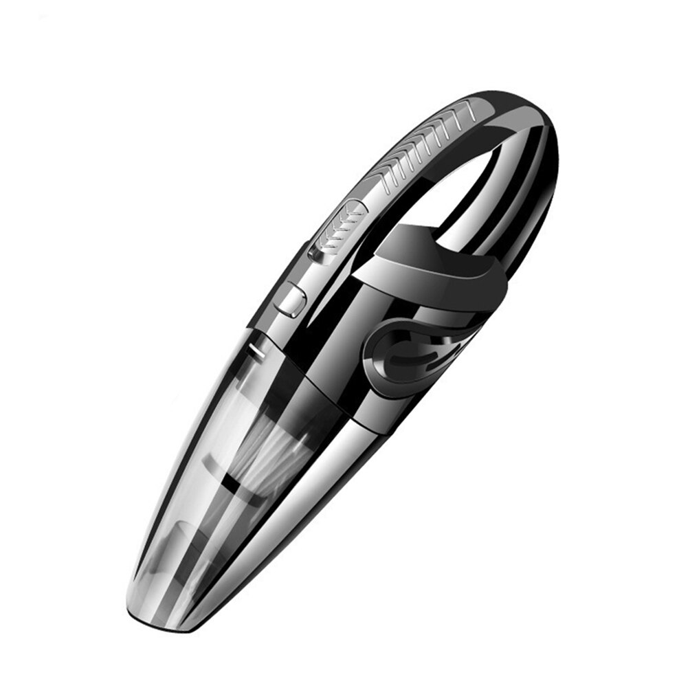120W Portable Mini Car Vacuum Cleaner Electric Rechargeable House Auto Handheld Cordless Pet Hair Dust Cleaning Sucker : US Plug