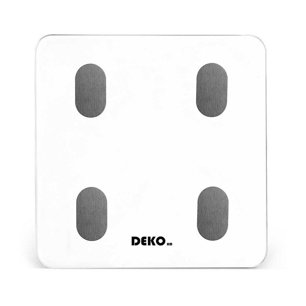 DEKO Digital Body Fat Scale Smart Bluetooth Weight Scale Health Monitor Weighing Scale For Body Weight: White