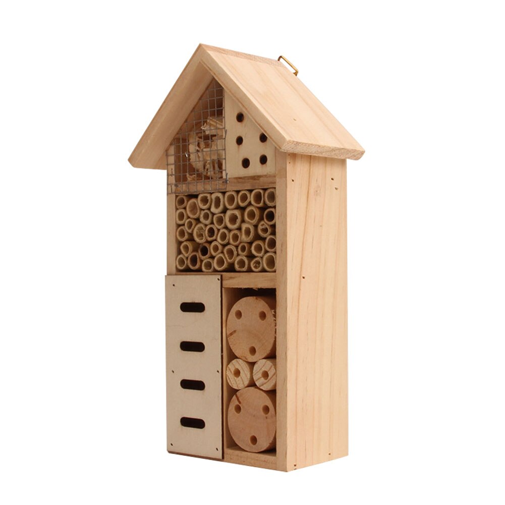 Maison d&#39;insecte en bois, nid naturel, nid d&#39;insecte pour jardin extérieur, cour, papillon d&#39;abeille