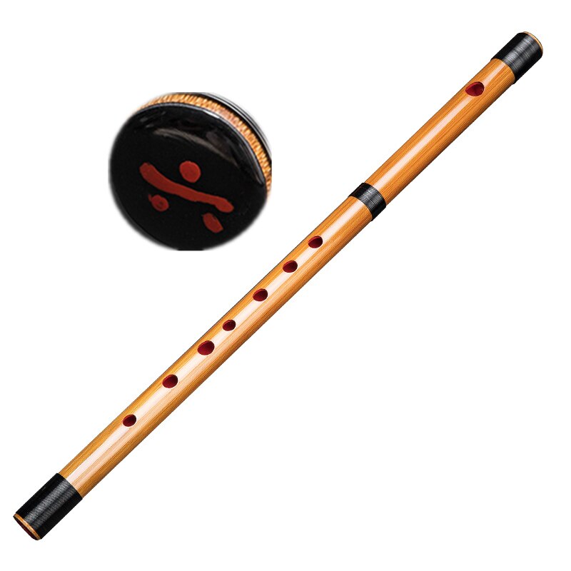 Flûte japonaise de , Flauta Shinobue 6/7/8 Hon en bambou amer sans trou de Membrane, Instrument de musique Portable Piccolo: 6 Hon