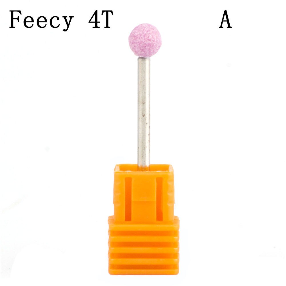 Boule caoutchouc ongles forets pierre céramique fraisage corindon coupeurs brosse électrique Machine rotative vernis manucure outils fefairy 4T: Feecy 4T A