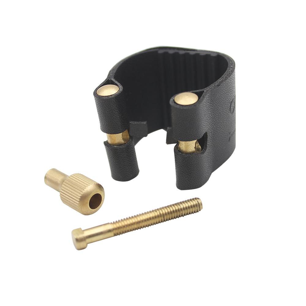 Bocchino per sassofono Soprano tenore contralto Clip per morsetto in pelle PU + cappuccio accessori per strumenti musicali per sassofono Sax