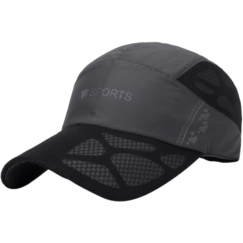 draussen-kappe für damen und herren, schnelltrocknend, sportlich, cool, sommerlich, laufmütze, baseballkappe aus Gittergewebe, verstellbarer schirm: B