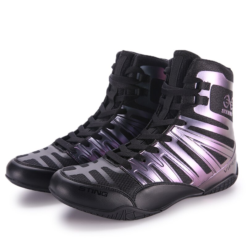 Wrestling Shoes for Freestyle Wrestling Sneakers Boxing Shoes Men Weightlifting Shoes for Athletics: Purple / 8