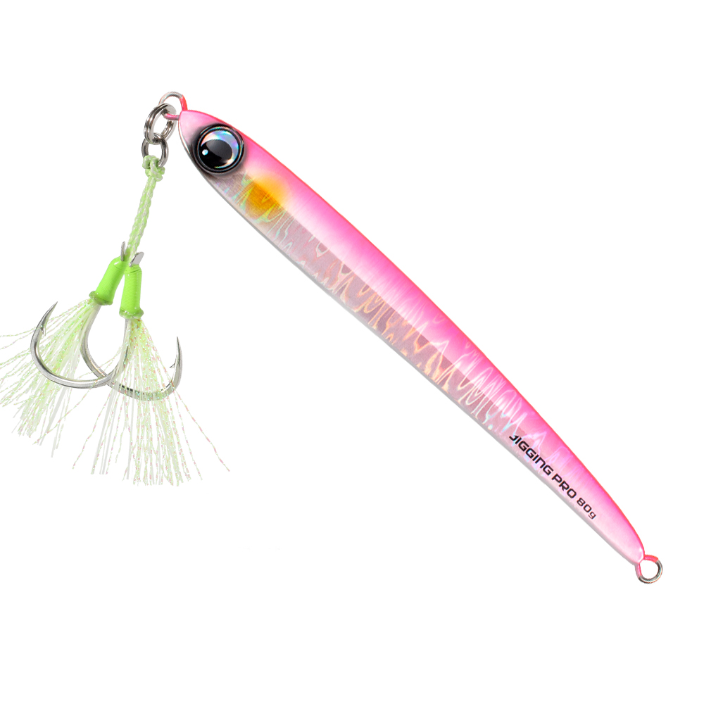 JIGGING PRO 45g 60g 80g Blade Jig Metal Jigs Fishing Lure Shore Offshore Jigging Lure Kingfish Amberjack: 120mm / Clear Gold