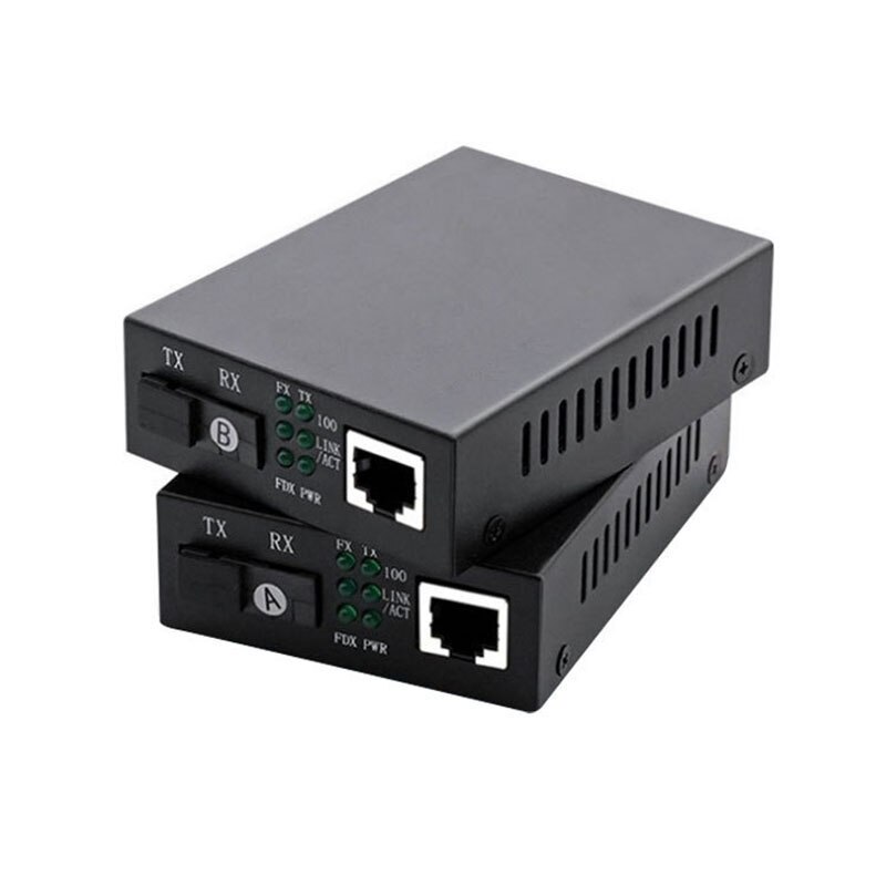 Gigabit Single-mode Single-fiber Optical Fiber Transceiver SC Interface Network Monitoring Photoelectric Converter 1 Optical